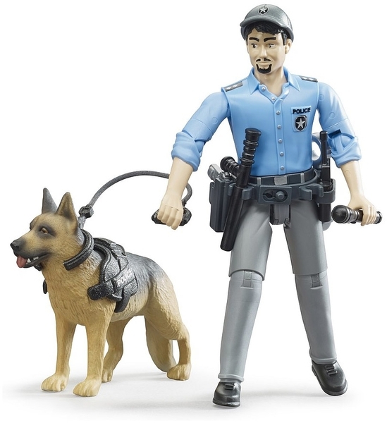 Ігровий набір Bruder Поліцейський із собакою (62150) - Pampik - 3