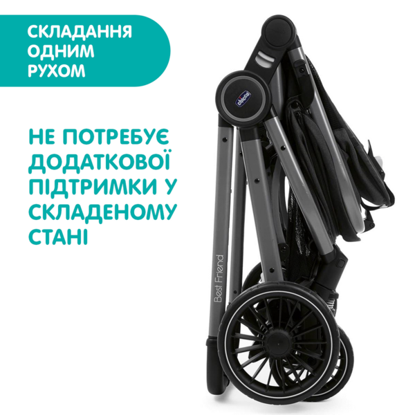 Прогулянкова коляска Chicco Best Friend Pro, бежева - Pampik - 2