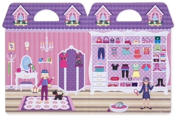 Об'ємні багаторазові наклейки Melissa&Doug Мода, 76 шт. (MD2195) - Pampik - 3