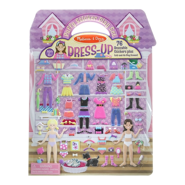 Об'ємні багаторазові наклейки Melissa&Doug Мода, 76 шт. (MD2195) - Pampik