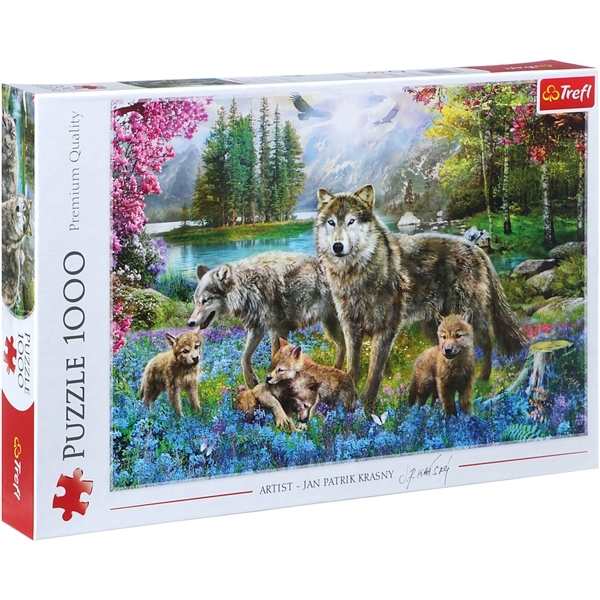 Пазл Trefl Вовча сім'я, 1000 елементів (10558) - Pampik