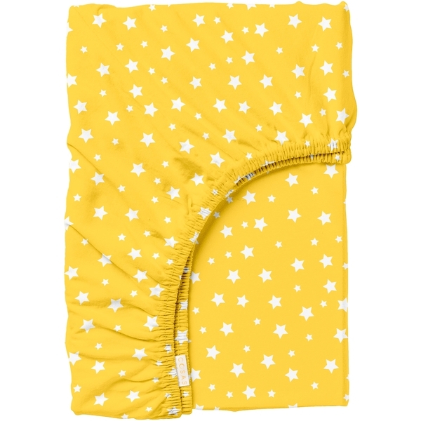 Простирадло на гумці Cosas, ранфорс, 120х60х10 см, жовтий - Pampik