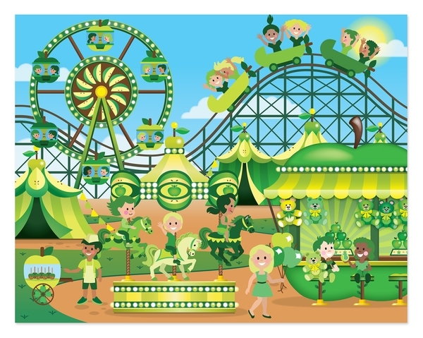 Набір ароматичних наклейок Melissa&Doug Фруктоград (MD12193) - Pampik - 4