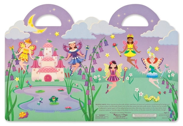 Об'ємні багаторазові наклейки Melissa&Doug Феї (MD19414) - Pampik - 3