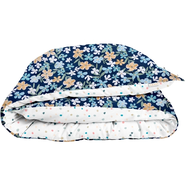 Підодіяльник Cosas, 140х110 см, білий з синім - Pampik