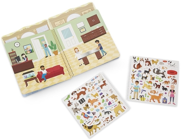 Об'ємні багаторазові наклейки Melissa&Doug Будинок для тварин (MD19429) - Pampik - 3