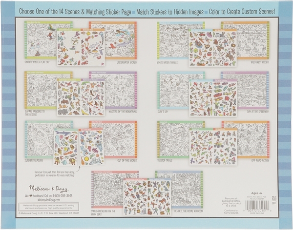 Набір наклейок Melissa&Doug Знайди та наклей наклейки Пригоди (MD30151) - Pampik - 2
