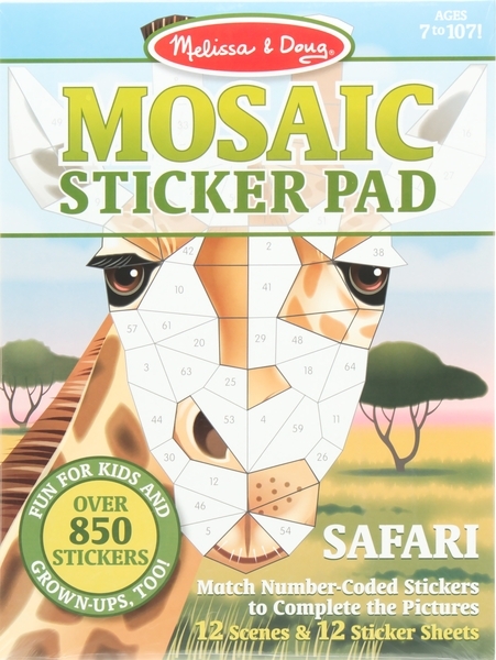 Мозаїчні наклейки Melissa&Doug Сафарі (MD30160) - Pampik