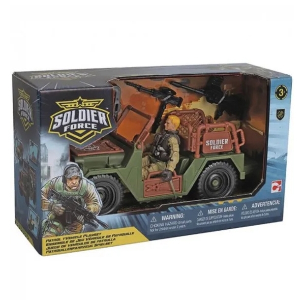 Ігровий набір ChapMei Солдати Patrol Jeep (545301-1) - Pampik