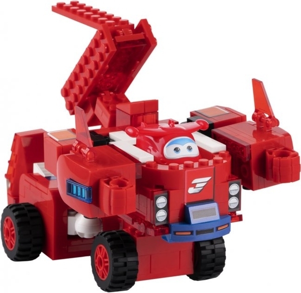 Конструктор-трансформер Super Wings Small Blocks 2-in-1 Buildable Transforming Vehicle Jett, Джетт (EU385005) - Pampik - 4