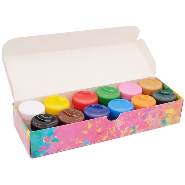 Фарби гуашеві Школярик Genius, 12 кольорів по 20 мл (83114901) - Pampik - 2