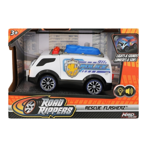 Машина Road Rippers Поліція-рятувальники, зі світлом та звуком, сіра (20081) - Pampik - 2