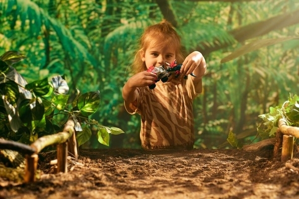 Игровой набор Road Rippers машинка и динозавр Triceratops, синий (20073) - Pampik - 8