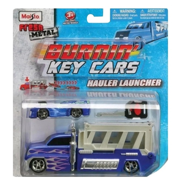 Набор машинок Maisto Burnin Key Cars Hauler Launcher, в ассортименте, 2 шт. (15102) - Pampik - 4
