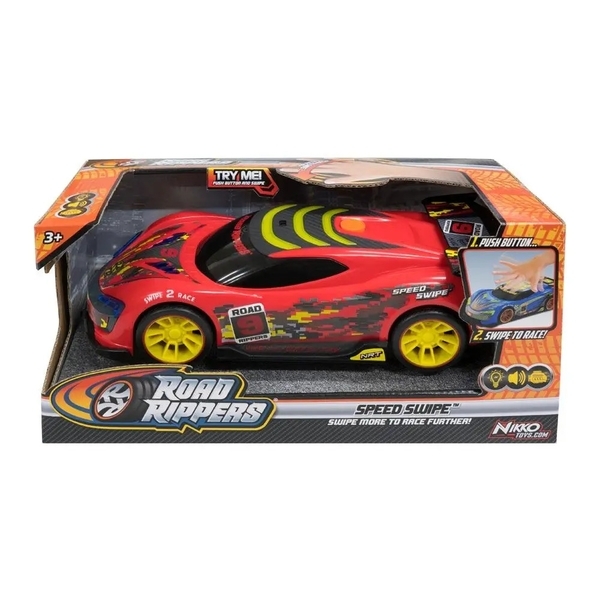 Машина Road Rippers Speed ​​Swipe - Digital Red со светом и звуком, красная (20122) - Pampik - 3