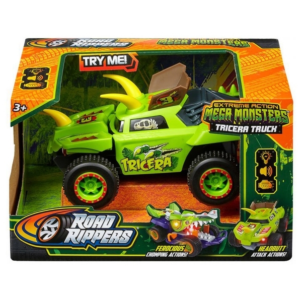 Машина Road Rippers Tricera, со светом и звуком, зелена (20112) - Pampik - 5