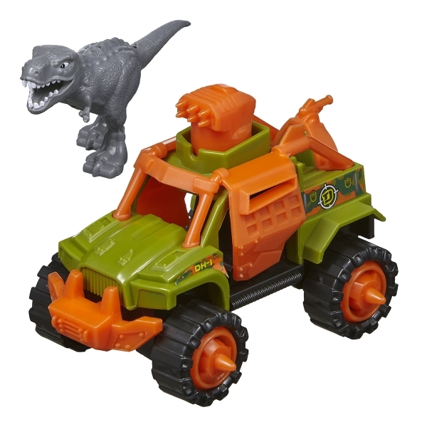 Игровой набор Road Rippers машинка и тираннозавр T-Rex, серый (20071) - Pampik