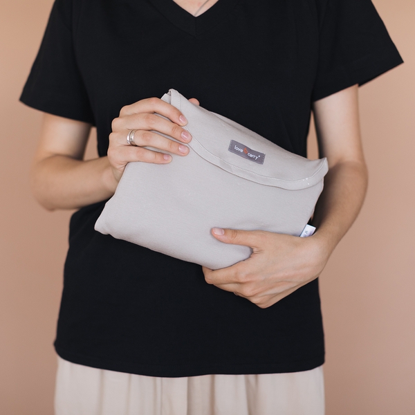 Слинг-шарф Love & Carry, Бисквит, серый/беж (LC450) - Pampik - 2