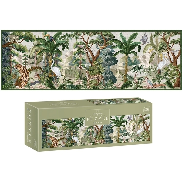 Пазли тришарові панорамні Interdruk Secret Garden 1, 32х96 см, 1000 елементів (326249) - Pampik - 2