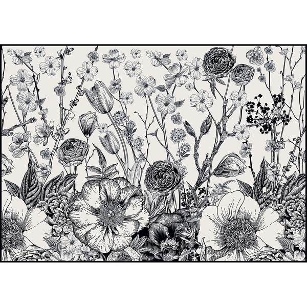 Пазли тришарові Interdruk Flowers 1, 48х67 см, 1000 елементів (326188) - Pampik - 4