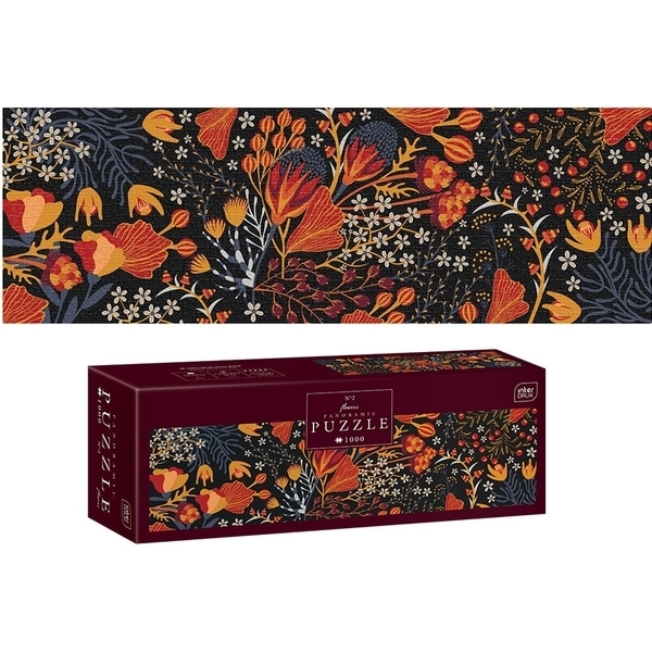 Пазлы трехслойные панорамные Interdruk Flowers 2, 32х96 см, 1000 элементов (326270) - Pampik - 2