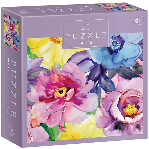 Пазли тришарові Interdruk Flovers 2, 33х46 см, 500 елементів (326034) - Pampik