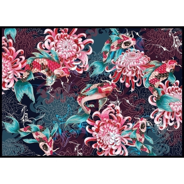 Пазли тришарові Interdruk Secret Garden 4, 48х67 см, 1000 елементів (326171) - Pampik - 4