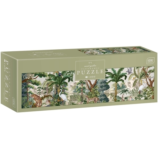 Пазли тришарові панорамні Interdruk Secret Garden 1, 32х96 см, 1000 елементів (326249) - Pampik