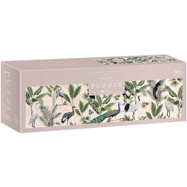 Пазли тришарові панорамні Interdruk Secret Garden 2, 32х96 см, 1000 елементів (326256) - Pampik