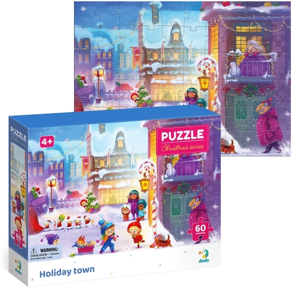 Пазл DoDo Праздничный городок, 60 элементов (300576) - Pampik - 2
