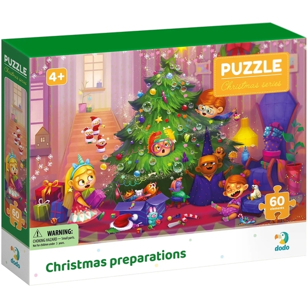 Пазл DoDo Подготовка к Рождеству, 60 елементів (300575) - Pampik