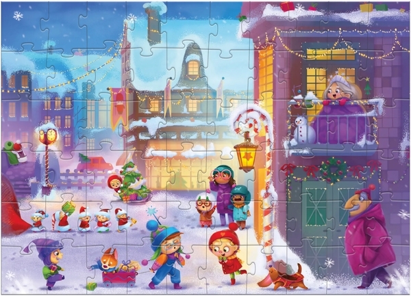 Пазл DoDo Праздничный городок, 60 элементов (300576) - Pampik - 3
