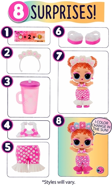Ігровий набір із лялькою L.O.L. Surprise Сонячне перетворення, в асортименті (589396) - Pampik - 4