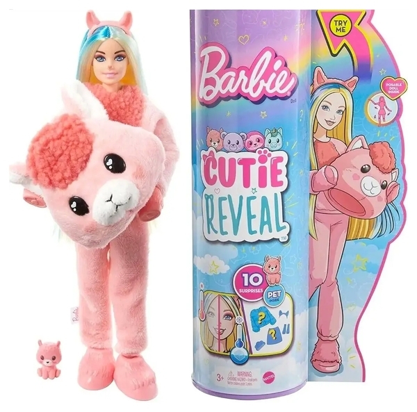 Лялька Barbie Cutie Reveal Потішна лама (HJL60) - Pampik