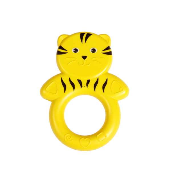 Іграшка-брязкальце Lindo Котик, жовтий (1612 жовт) - Pampik