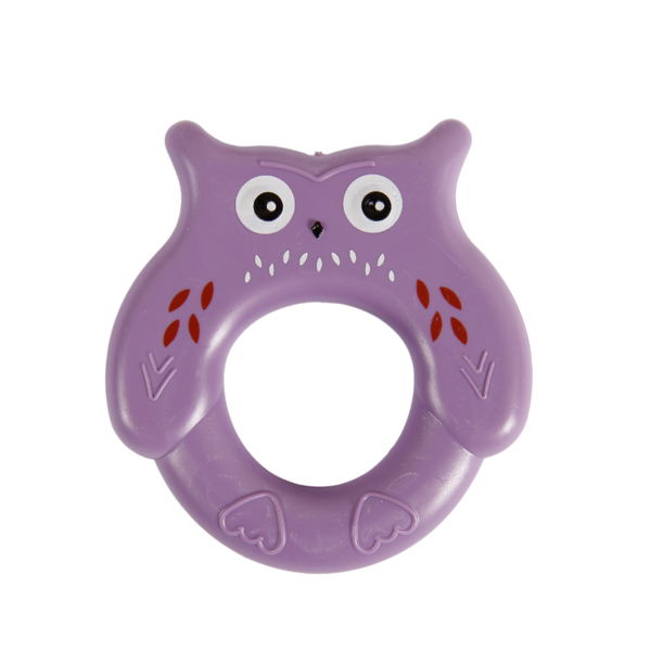 Іграшка-брязкальце Lindo Сова, фіолетовий (1615 фіол) - Pampik
