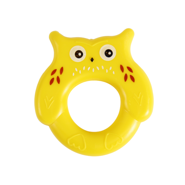 Игрушка-погремушка Lindo Сова, желтый (1615 жов) - Pampik