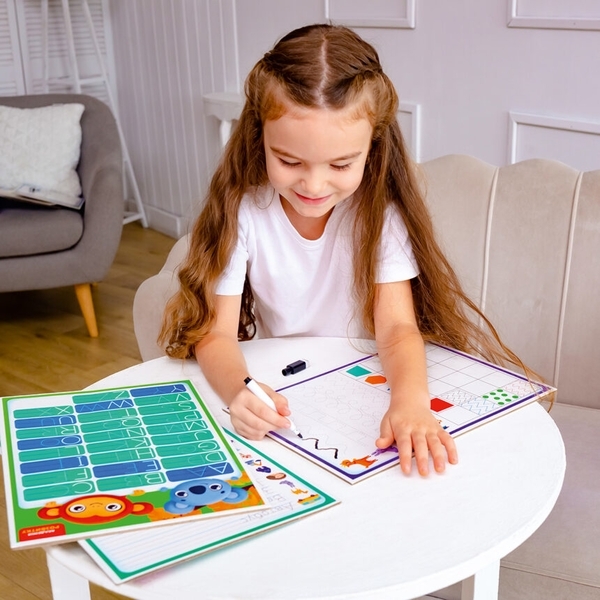 Дошка-тренажер Vladi Toys Фігури та форми, укр. мова (VT5010-27) - Pampik - 3