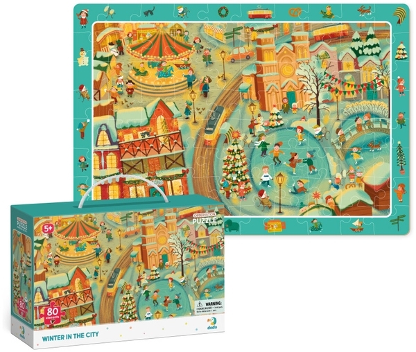 Пазл обсервационный DoDo Зима в городке (300352) - Pampik - 3