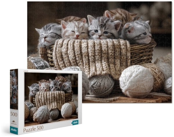 Пазл DoDo Милі кошенята, 500 елементів (300534) - Pampik - 3