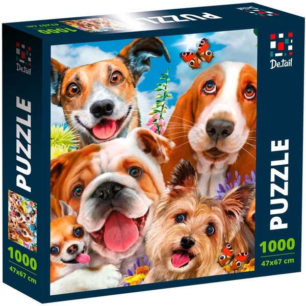 Пазл De.tail Pooch Selfie, 1000 елементів (DT1000-04) - Pampik