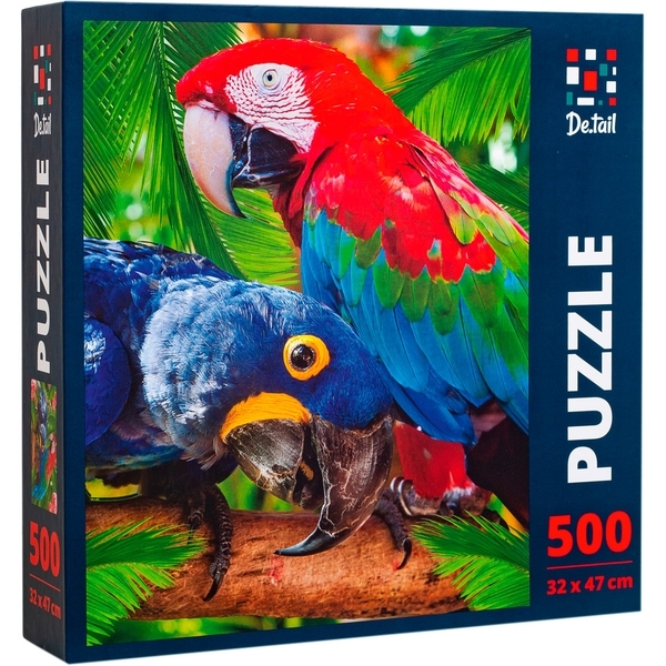 Пазл De.tail Parrots, 500 елементів (DT500-01) - Pampik