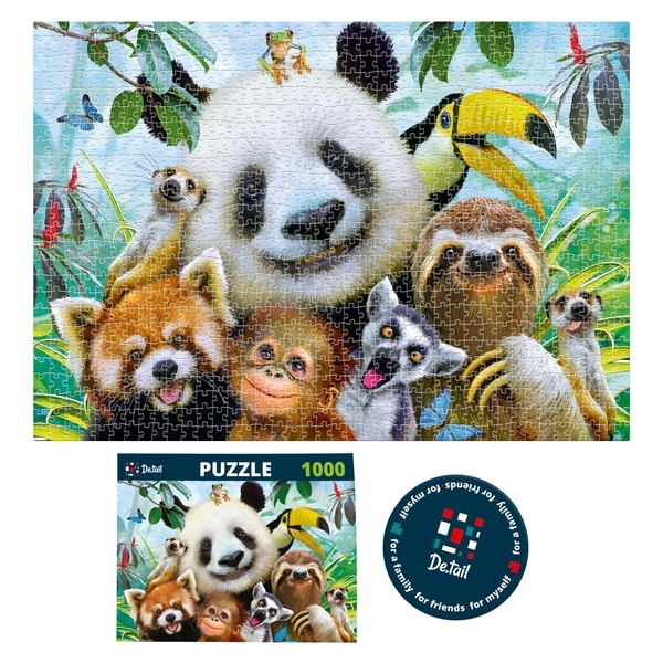 Пазл De.tail Zoo Selfie, 1000 елементів (DT1000-03) - Pampik - 2