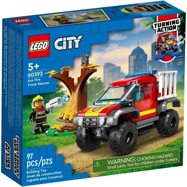 Конструктор LEGO City Пожежно-рятувальний позашляховик (60393) - Pampik