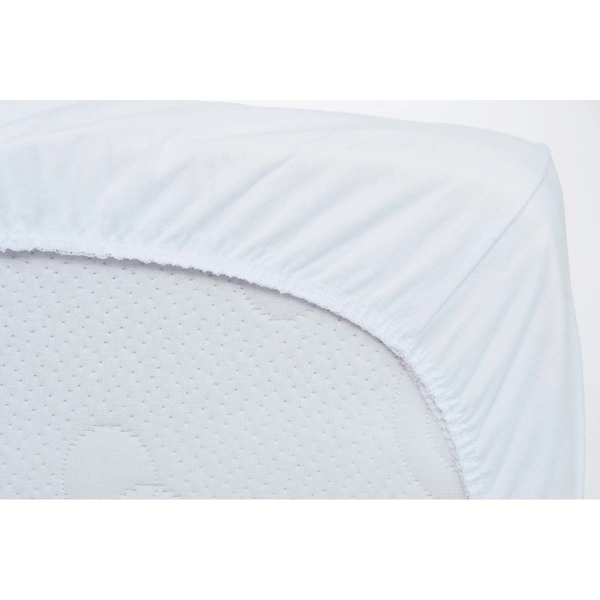 Непромокаючий наматрацник Twins, трикотажний на резинці, 72х72 см, білий (6050-TN-72-01) - Pampik - 3