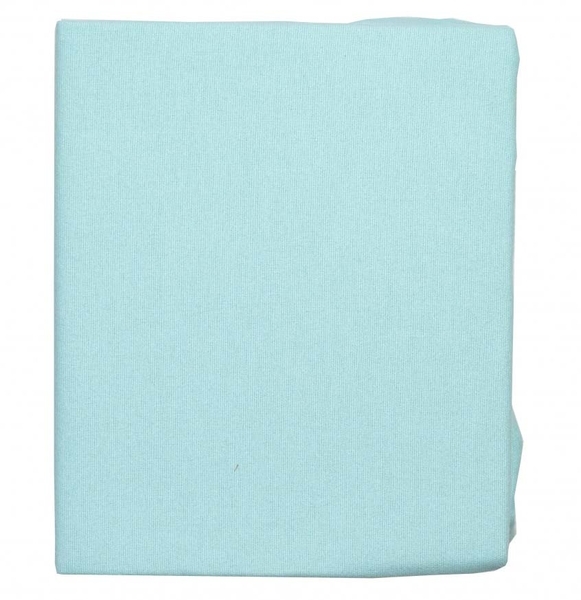 Простирадло на резинці Twins Soft Organic, фланель преміум, 120x60 см, м'ятний (6030-TSO-14) - Pampik