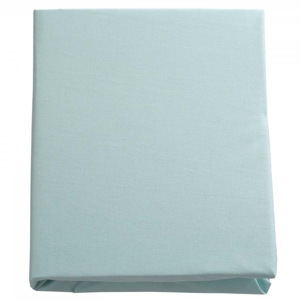 Простыня на резинке Twins Organic, бязь преміум, 120x60 см, мятный (6010-TO-14) - Pampik