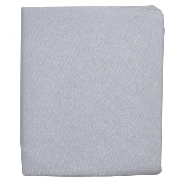 Простирадло на резинці Twins Soft Organic, фланель преміум, 120x60 см, сірий (6030-TSO-10) - Pampik