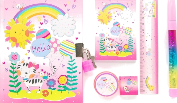 Подарочный канцелярский набор "Маленькая кошечка" Malevaro - Pampik