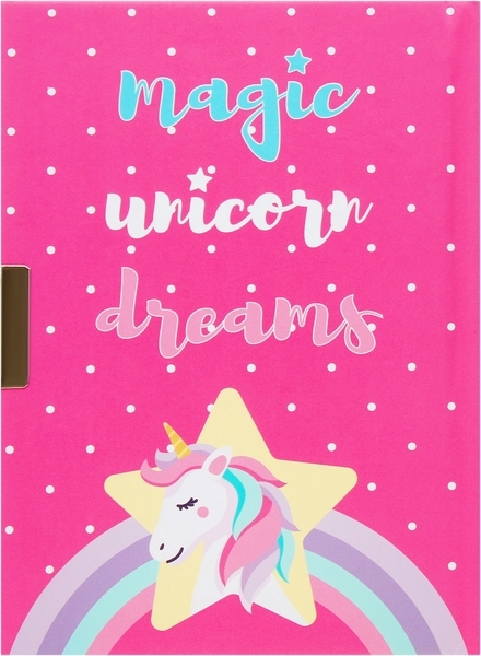 Блокнот детский "Единорог со звездами" 15х11 см, в подарочной упаковке с ручкой Angel Notes - Pampik